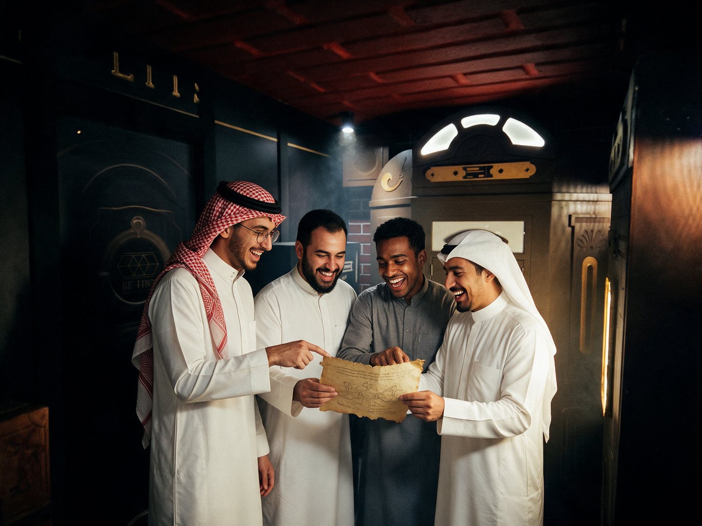 سهرة أصدقاء في غرف الهروب